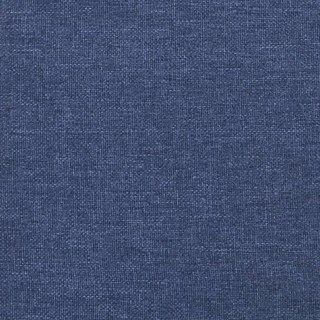 vidaXL Zagłówki do łóżka, 2 szt., niebieskie, 90x5x78/88 cm, tkanina