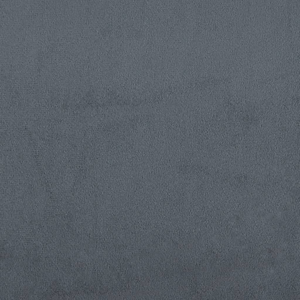 vidaXL Poduszka na wezgłowie, ciemnoszara, 180 cm, aksamitna
