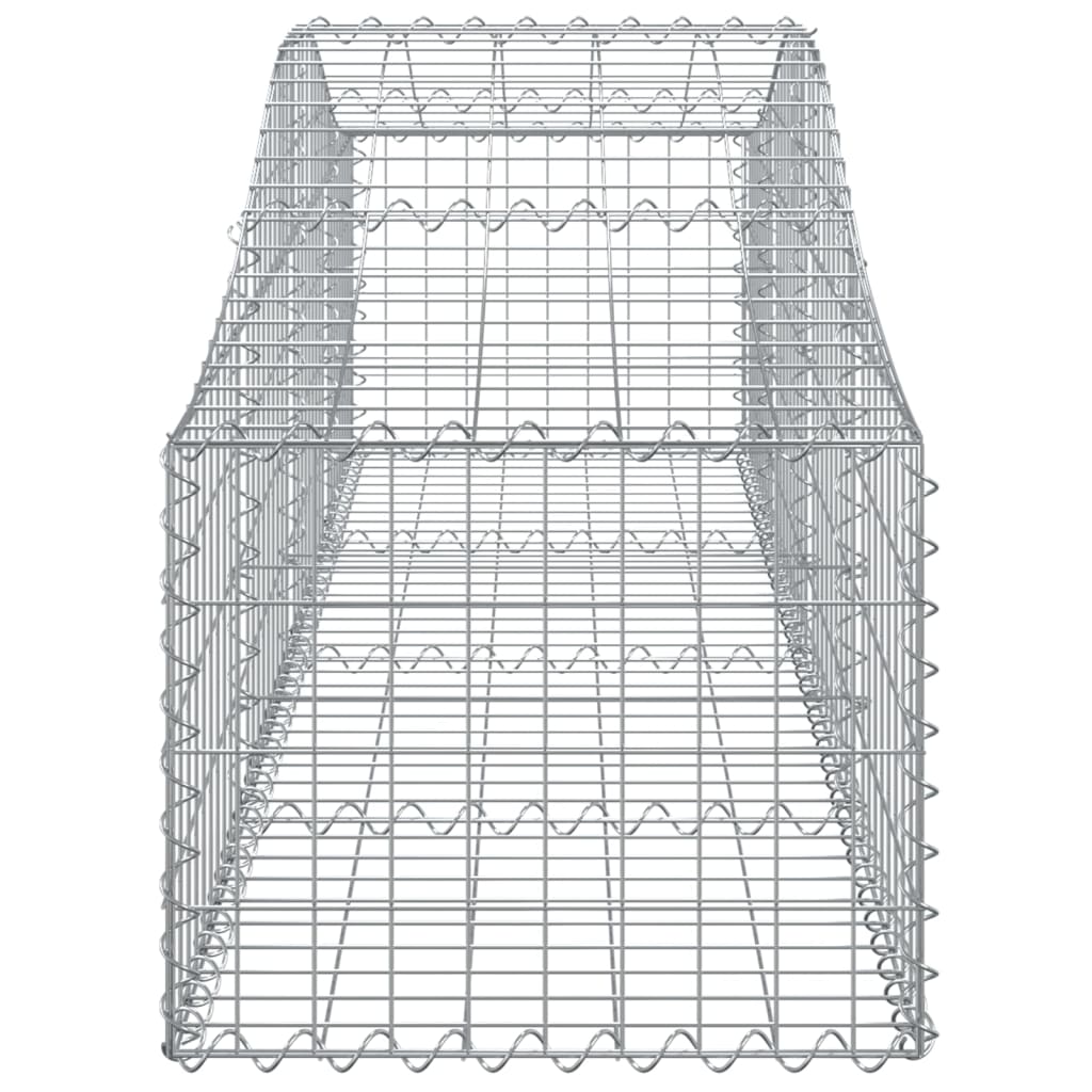 vidaXL Kosze gabionowe, 30 szt, 200x50x40/60 cm, galwanizowane żelazo