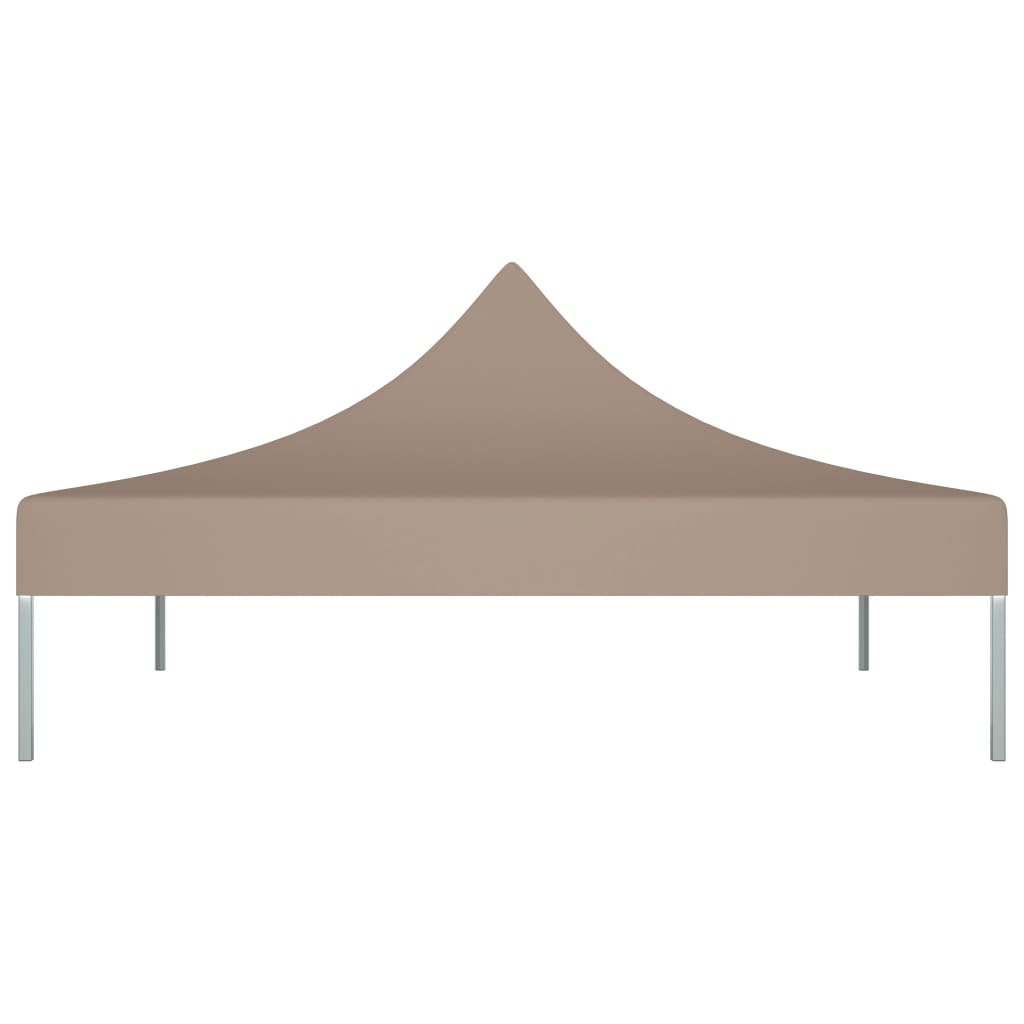 vidaXL Dach namiotu imprezowego, 3 x 3 m, kolor taupe, 270 g/m²