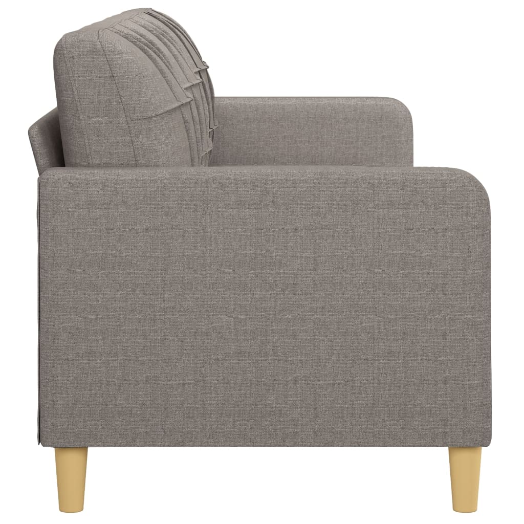 vidaXL Sofa 3-osobowa, kolor taupe, 180 cm, tapicerowana tkaniną