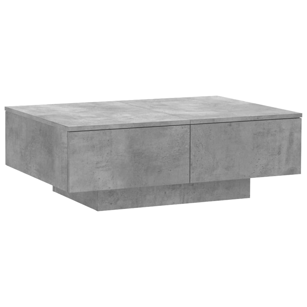 vidaXL Stolik kawowy, szarość betonu, 90x60x31 cm