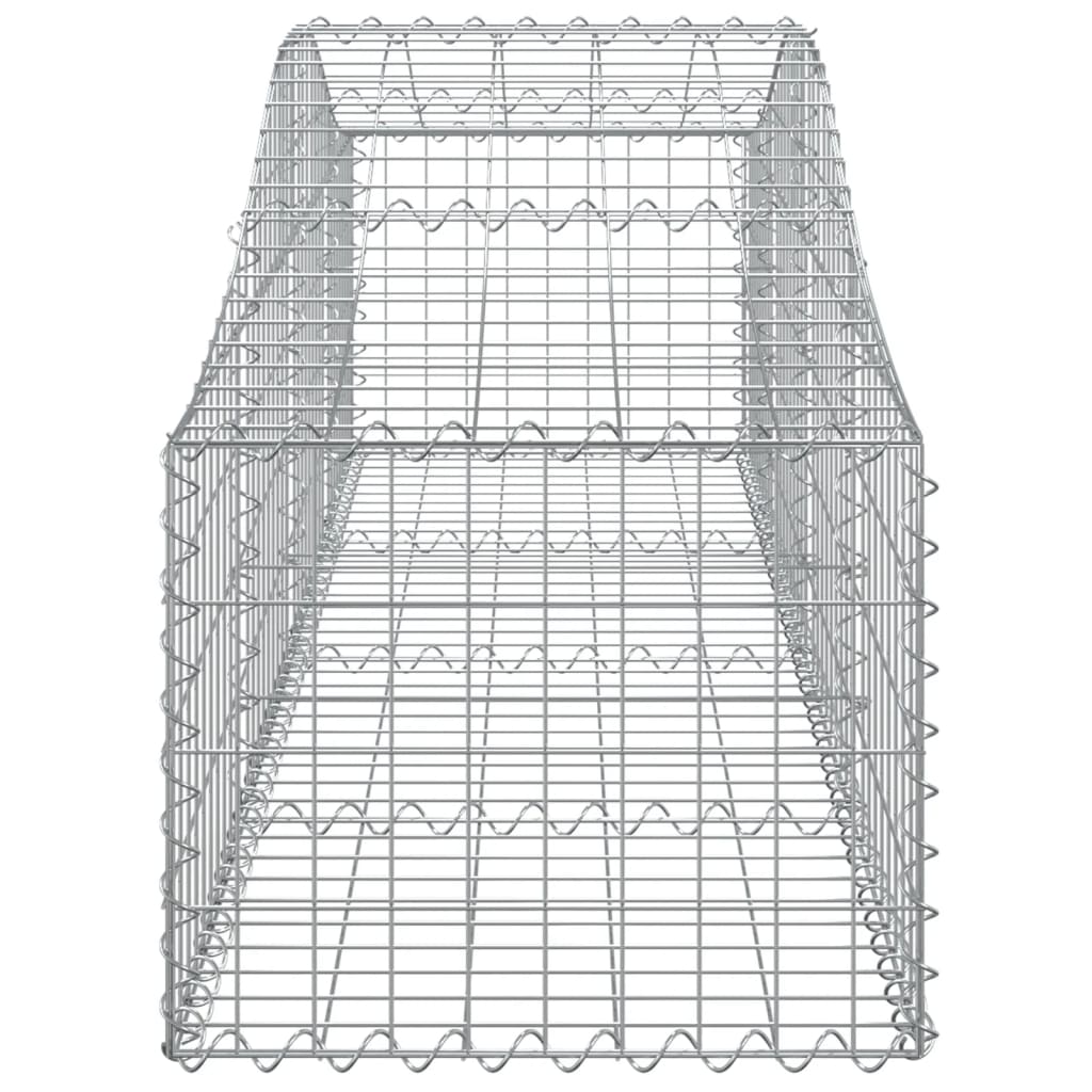 vidaXL Kosze gabionowe, 13 szt, 200x50x40/60 cm, galwanizowane żelazo