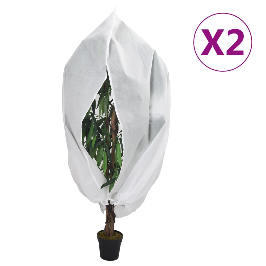 vidaXL Kaptury ochronne z suwakami, 2 szt., 70 g/m² 2,36x2 m