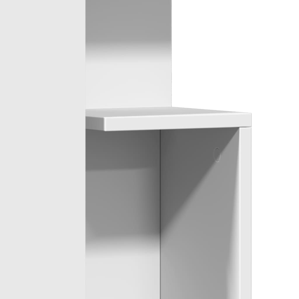 vidaXL Stolik boczny, biały, 35x35x60 cm, materiał drewnopochodny