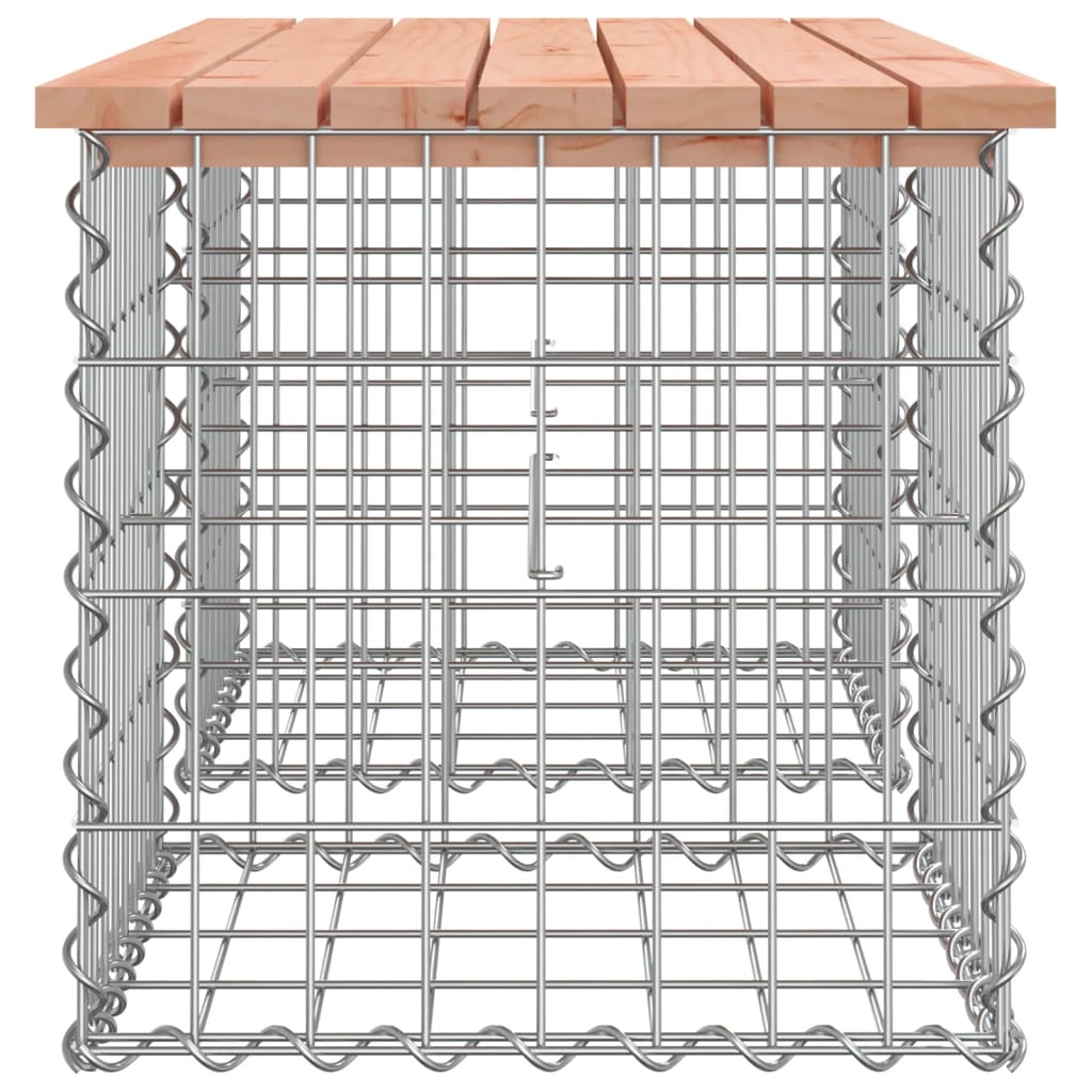 vidaXL Ławka ogrodowa z gabionem, 103x44x42 cm, lite drewno daglezjowe