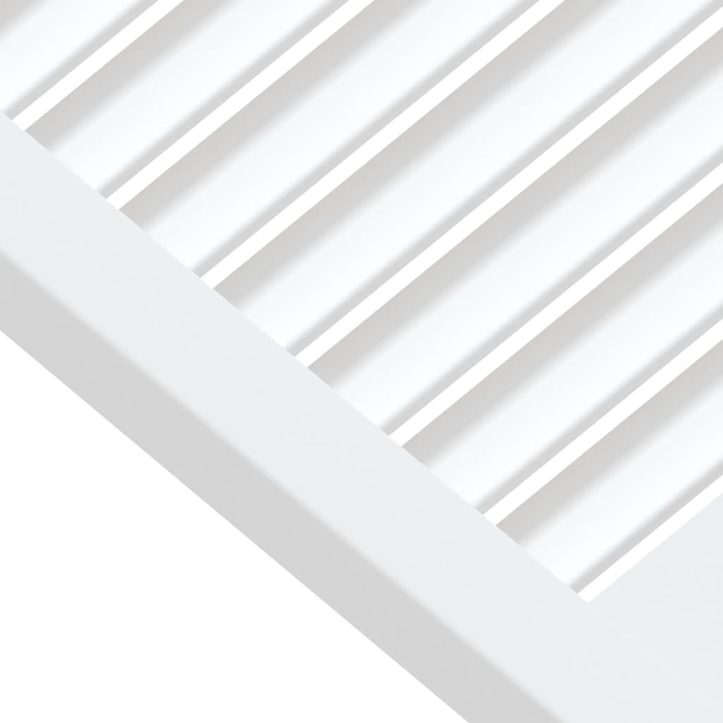 vidaXL Drzwi żaluzjowe do szafki, białe, 39,5x39,4 cm, lita sosna