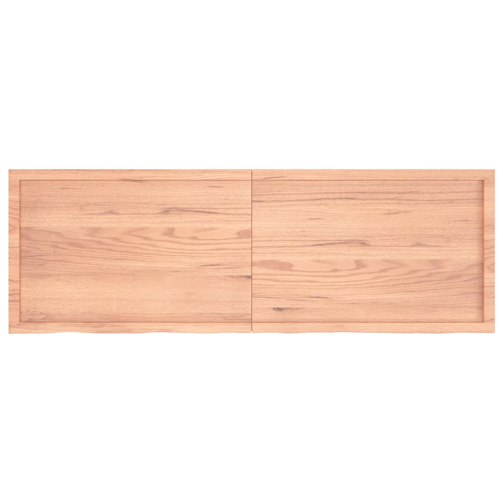 vidaXL Blat do łazienki, jasnobrązowy, 180x60x(2-4) cm, lite drewno