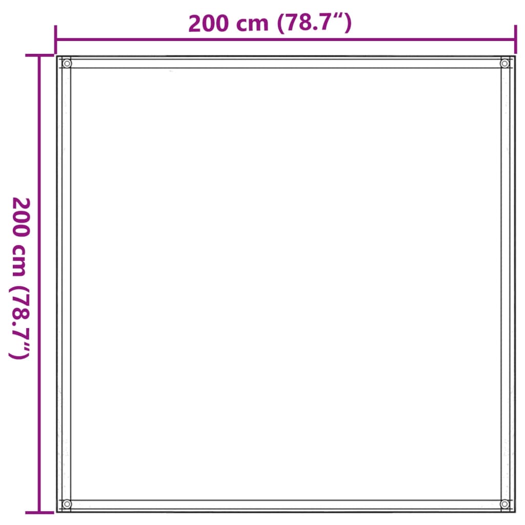 vidaXL Wykładzina do namiotu, kolor piaskowy, 200x200 cm, HDPE