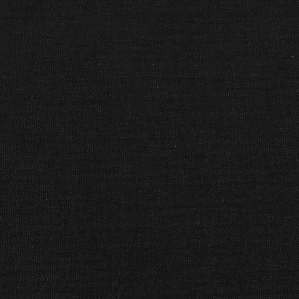 vidaXL Zagłówek uszak, czarny, 103x23x78/88 cm, tkanina