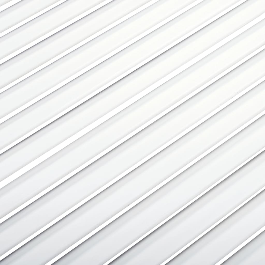 vidaXL Drzwi żaluzjowe do szafki, 4 szt., białe, 99,3x39,4 cm, sosnowe