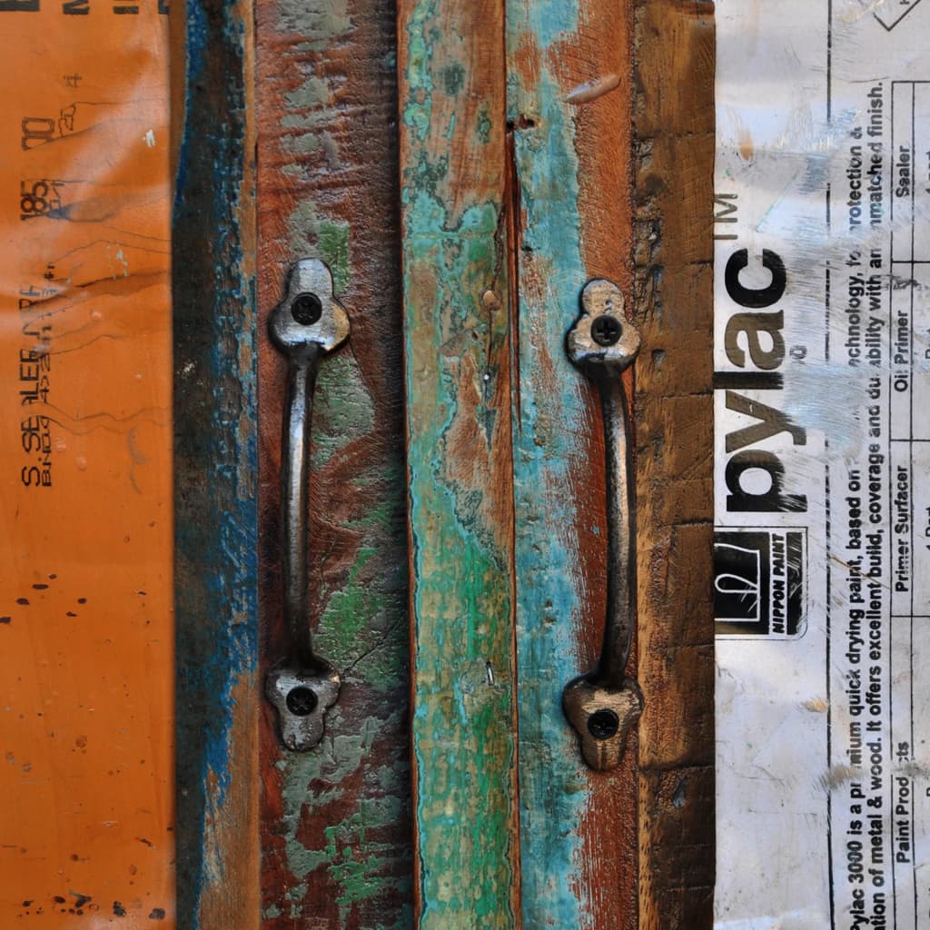 vidaXL Szafka vintage z drewna odzyskanego z 2 szufladami, 2-drzwiowa