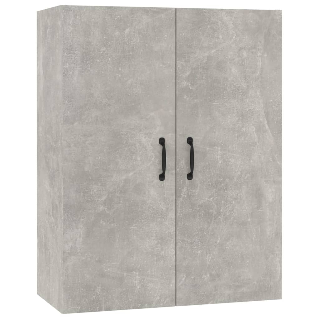 vidaXL Regał, szarość betonu, 69,5x32,5x180 cm materiał drewnopochodny