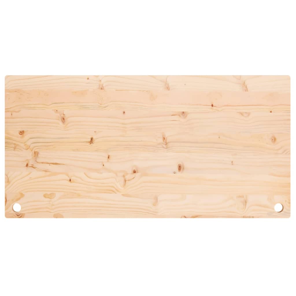 vidaXL Blat biurka, 100x50x2,5 cm, lite drewno sosnowe
