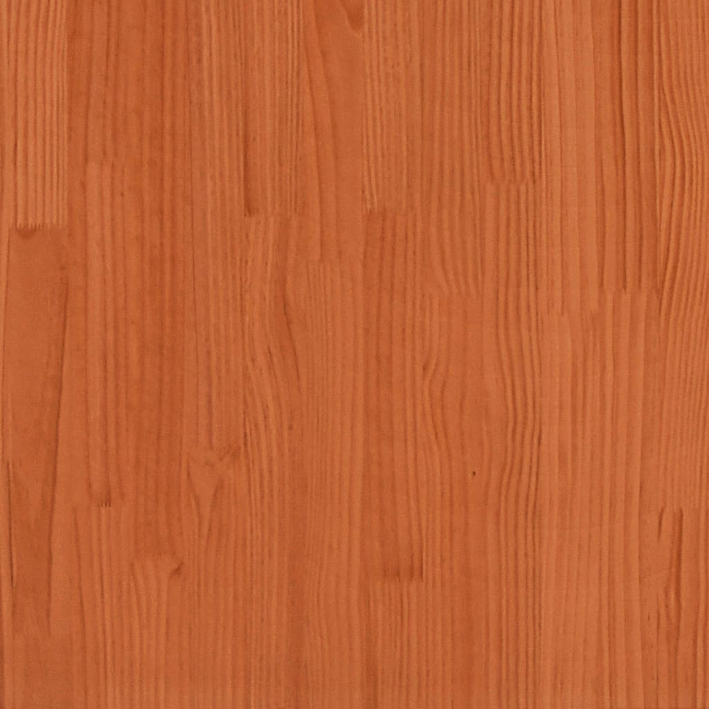 vidaXL Łóżko piętrowe, 80x200/140x200 cm, woskowy brąz, drewno sosnowe
