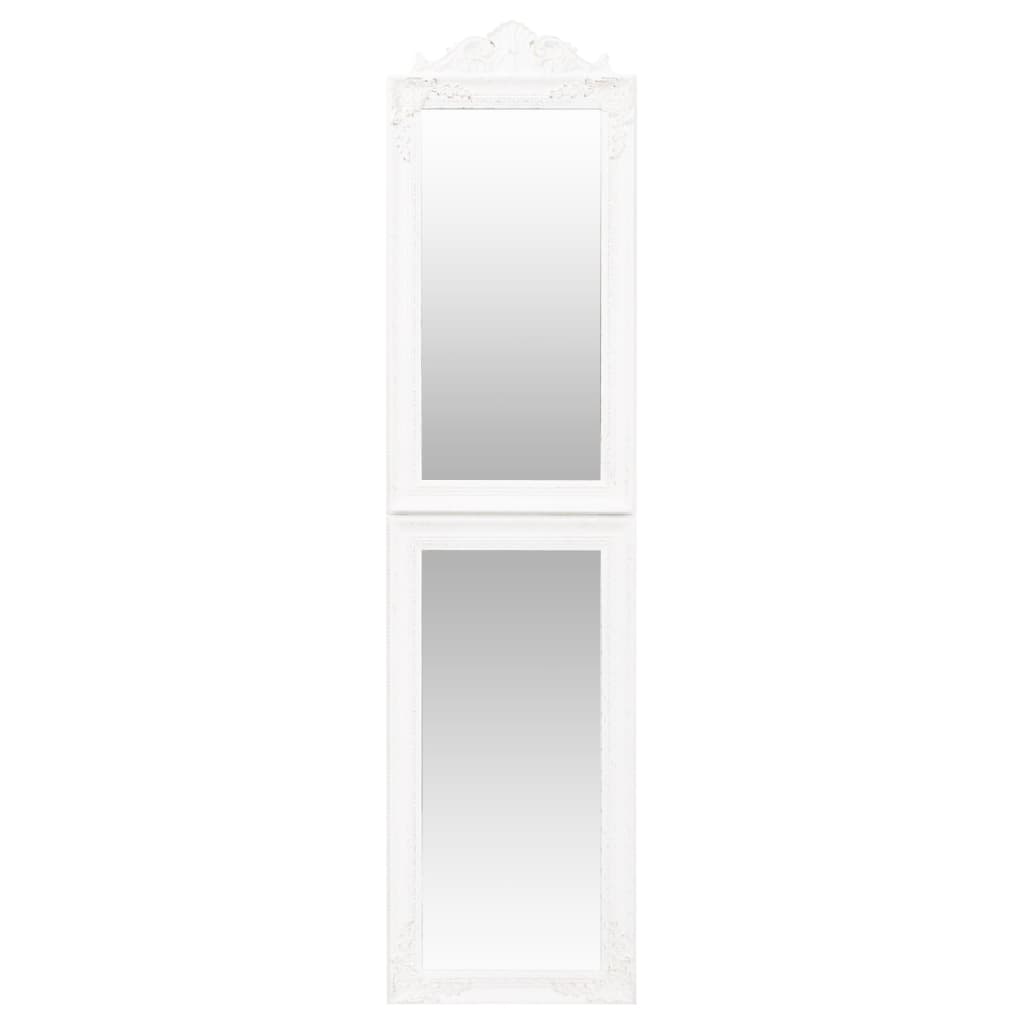 vidaXL Lustro wolnostojące, białe, 45x180 cm