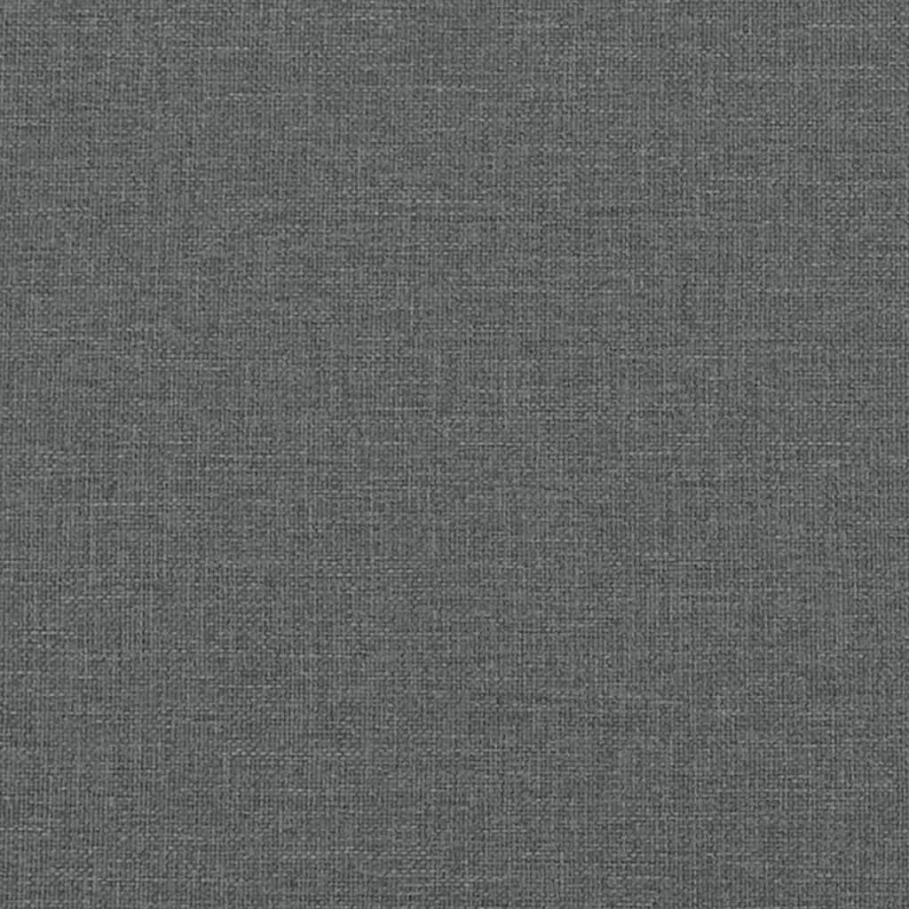 vidaXL Sofa rozkładana L, ciemnoszara, 255x140x70 cm, tkanina