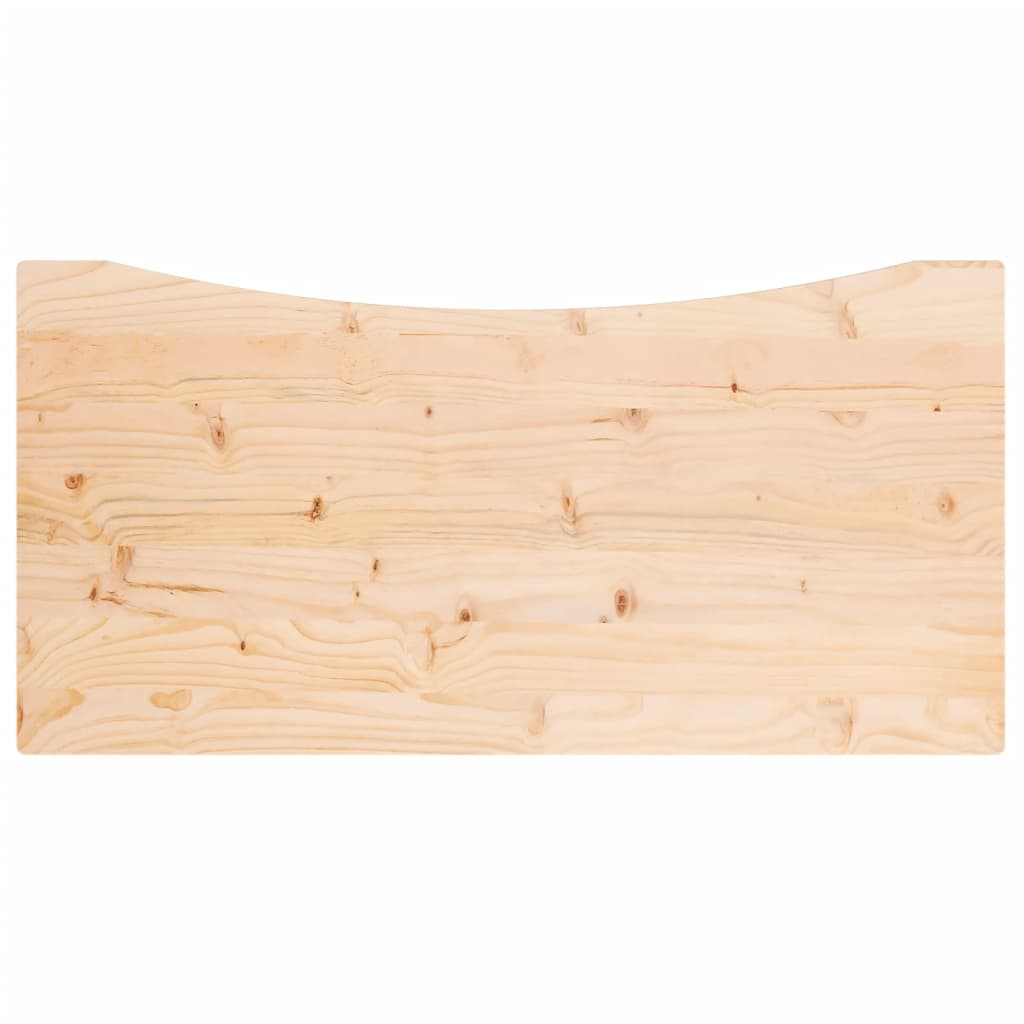 vidaXL Blat biurka, 100x60x2,5 cm, lite drewno sosnowe