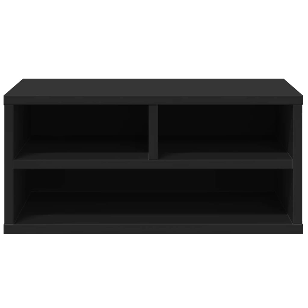 vidaXL Stojak pod drukarkę, czarny, 49x40x22,5 cm