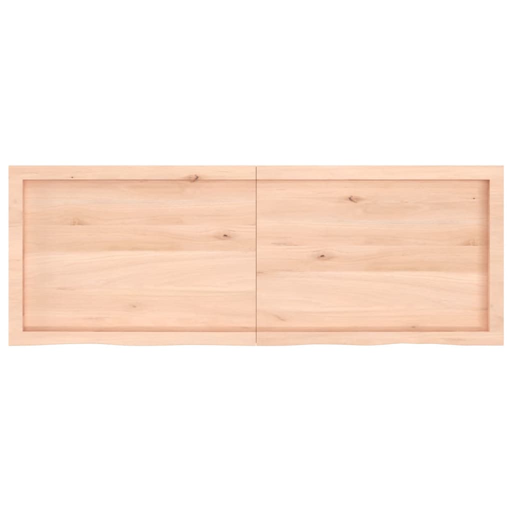 vidaXL Blat stołu, 140x50x(2-6) cm, surowe lite drewno dębowe