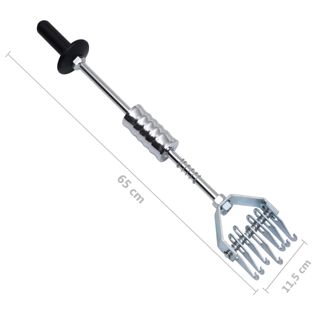 vidaXL Młotek ślizgowy z pazurami, 65 cm, stal węglowa