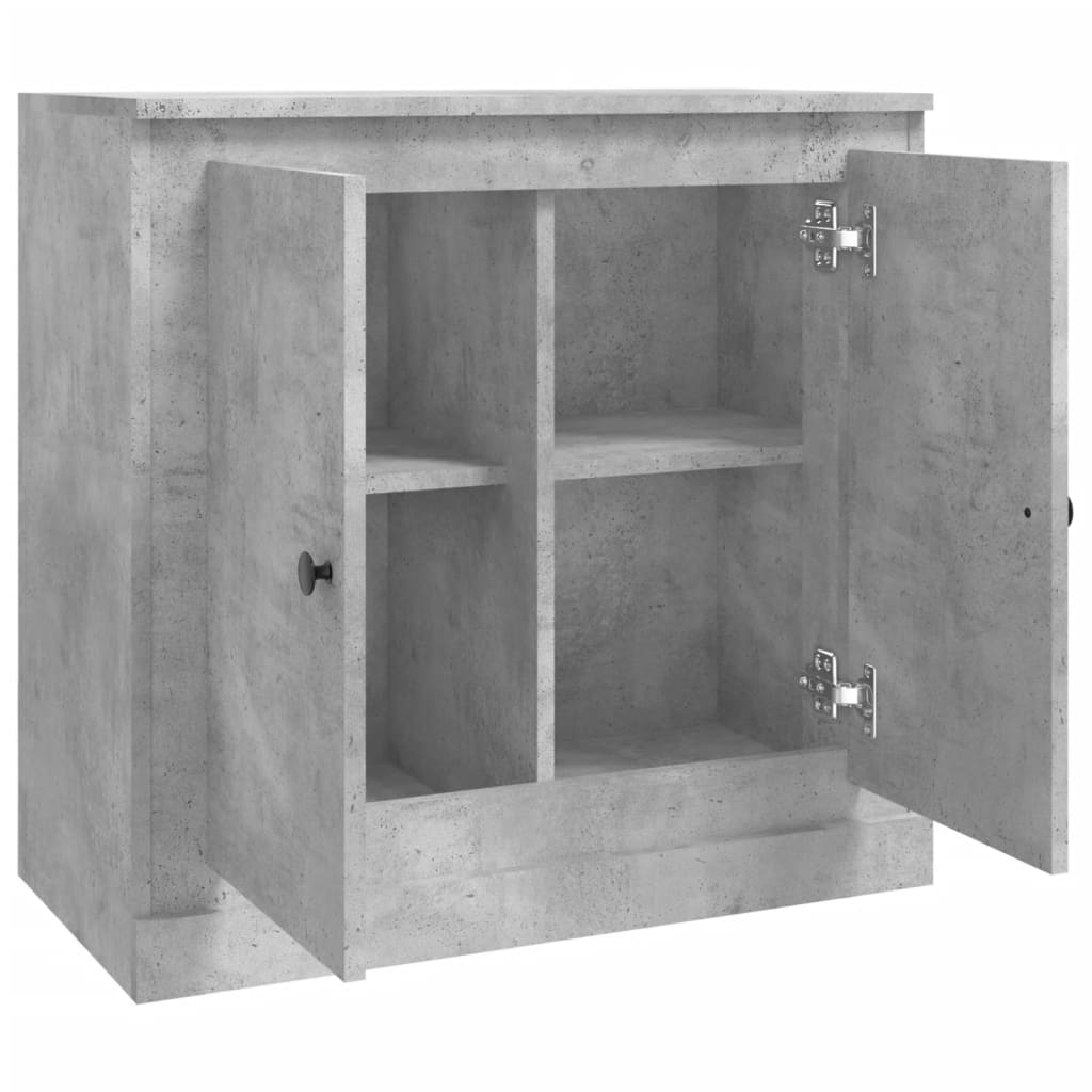 vidaXL Szafka, szarość betonu, 70x35,5x67,5cm, materiał drewnopochodny