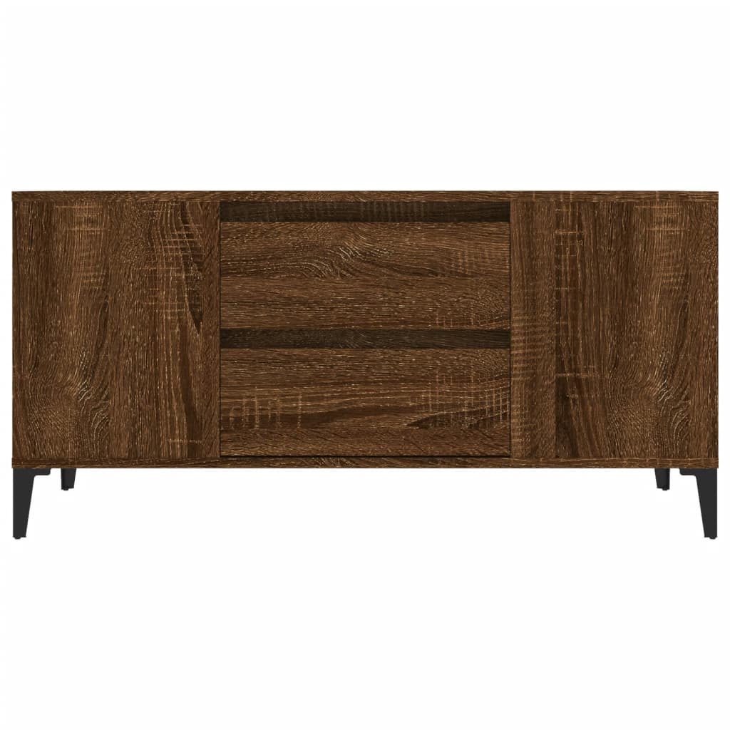 vidaXL Szafka pod TV, brązowy dąb, 102x44,5x50 cm