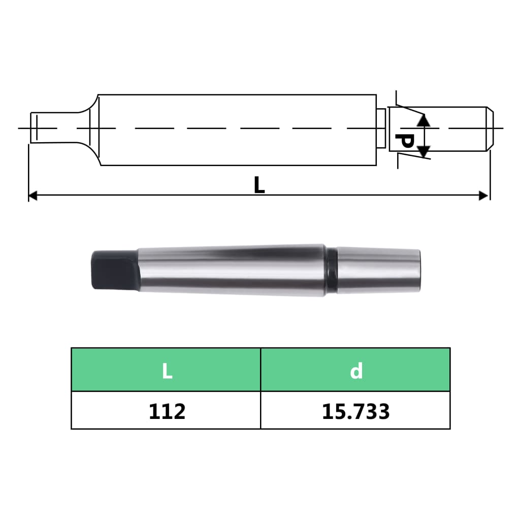 vidaXL Szybkomocujący uchwyt wiertarski MT2-B16, 13 mm