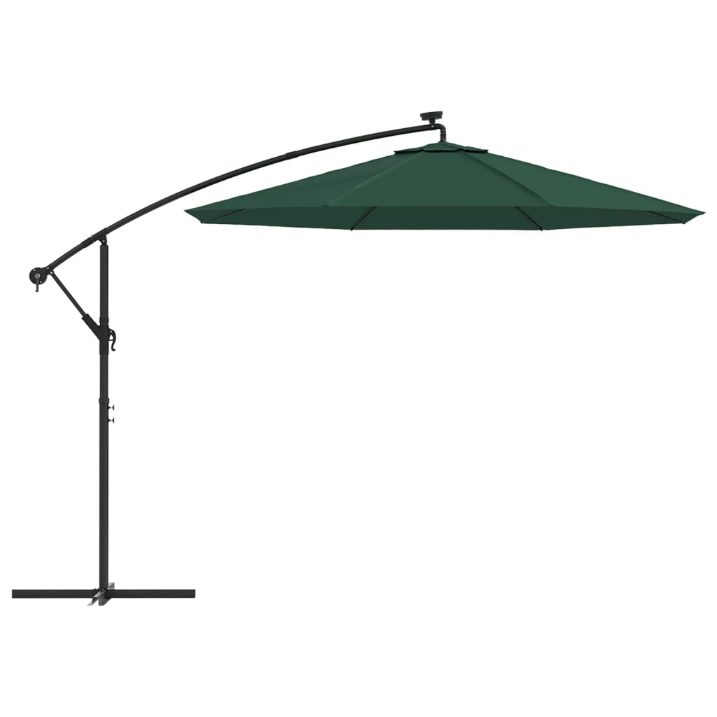 vidaXL Zamienne pokrycie parasola ogrodowego, zielone, 300 cm