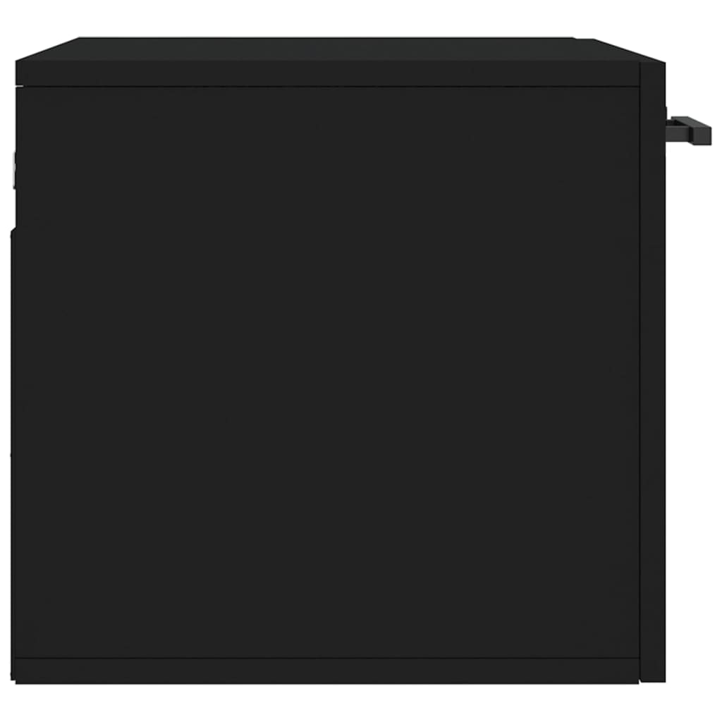 vidaXL Szafka wisząca, czarna, 60x36,5x35 cm, materiał drewnopochodny
