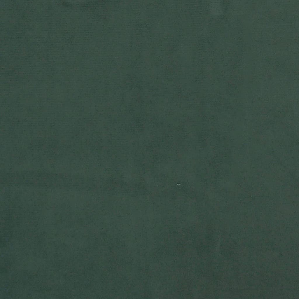 vidaXL Zagłówek do łóżka, ciemnozielony, 90x5x78/88 cm, aksamit