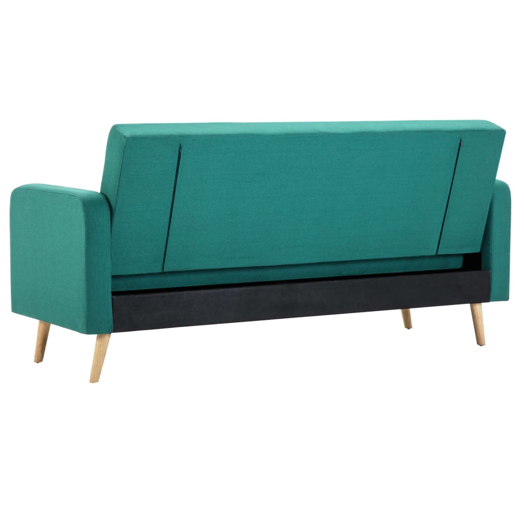 vidaXL Sofa materiałowa, zielona