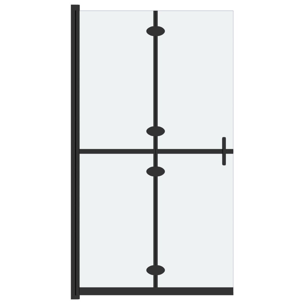 vidaXL Składana ścianka prysznicowa, mrożone szkło ESG, 70x190 cm