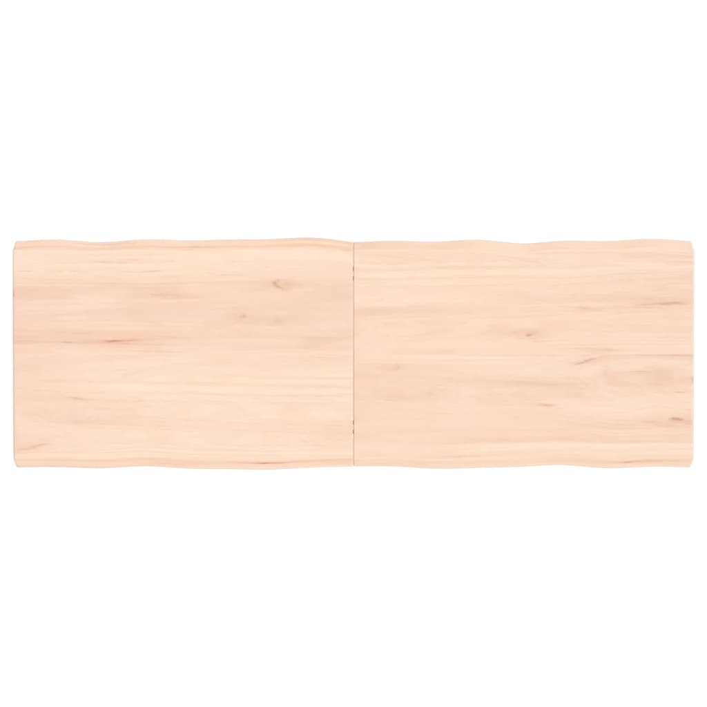 vidaXL Blat stołu, 120x40x(2-4)cm surowy, lity dąb naturalną krawędzią