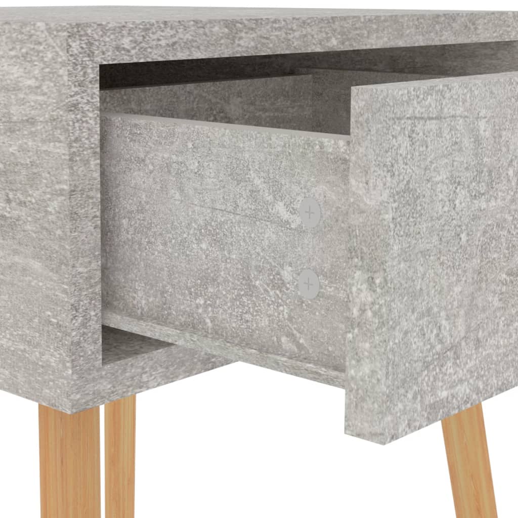 vidaXL Szafka nocna, betonowy szary, 40x40x56 cm