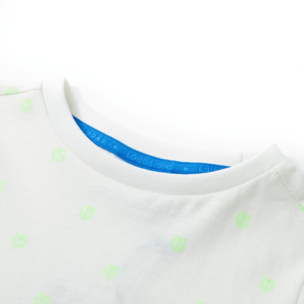 Koszulka dziecięca z krótkimi rękawami, ecru, 92