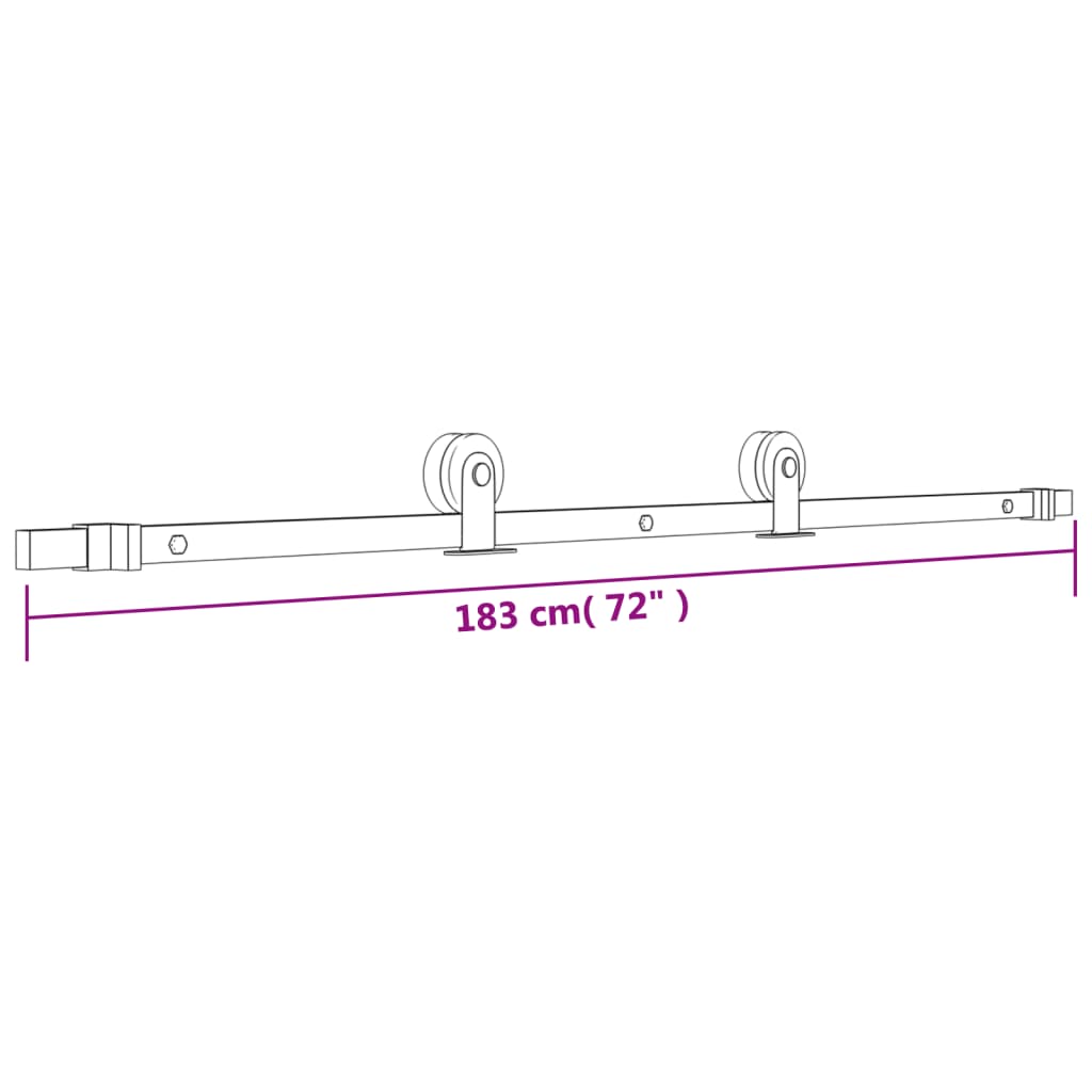 vidaXL Drzwi przesuwne z osprzętem, 85x210 cm, lite drewno sosnowe