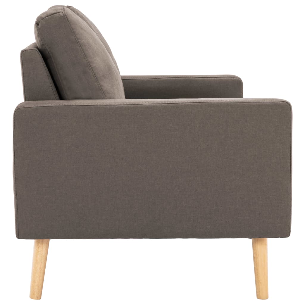 vidaXL 2-osobowa sofa, kolor taupe, tapicerowana tkaniną