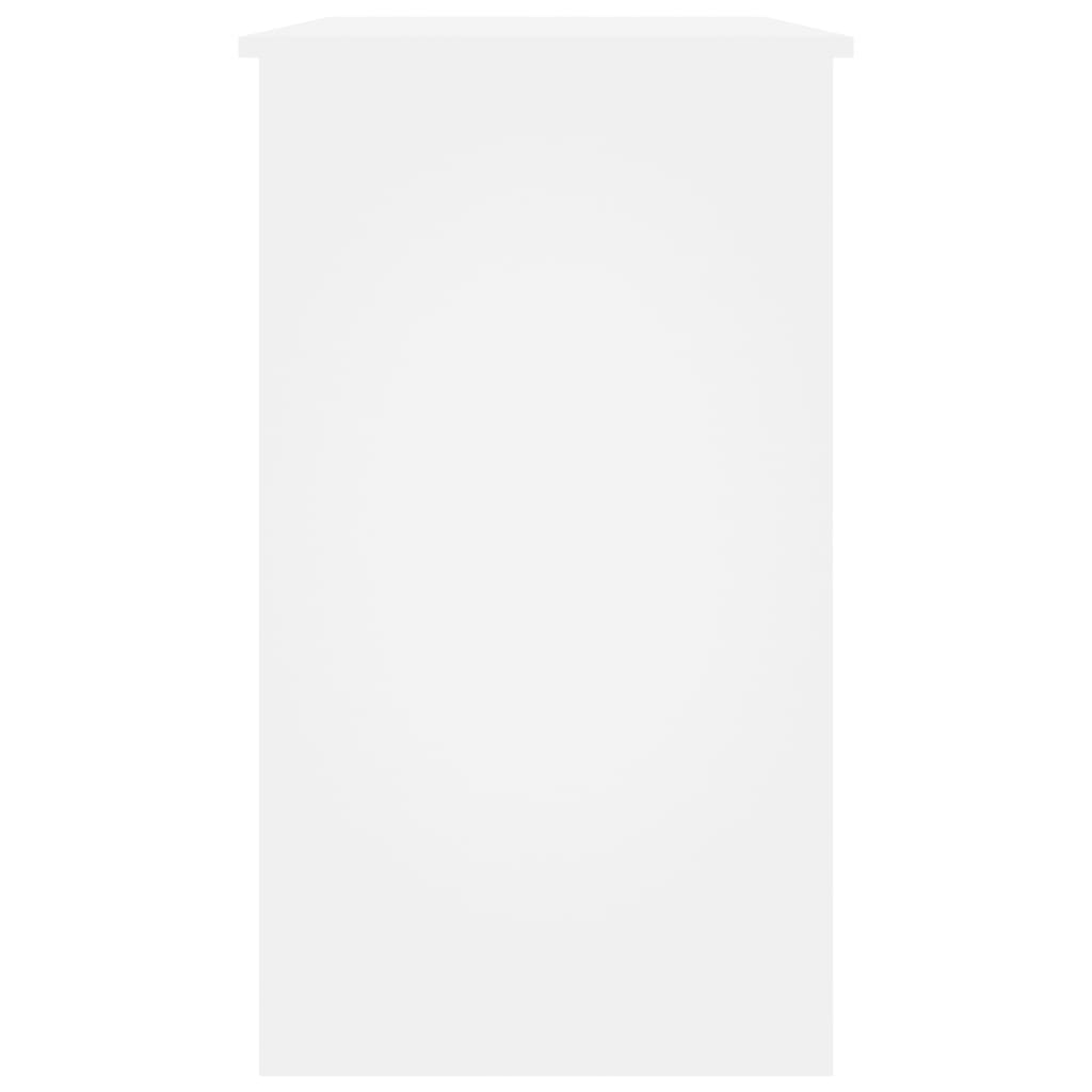 vidaXL Biurko, białe, 90x45x76 cm, materiał drewnopochodny