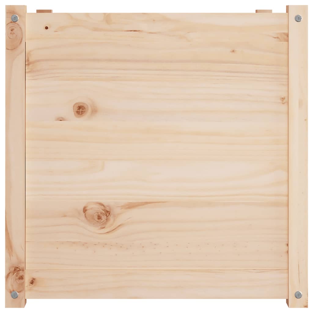 vidaXL Donice ogrodowe, 2 szt., 60x60x60 cm, lite drewno sosnowe