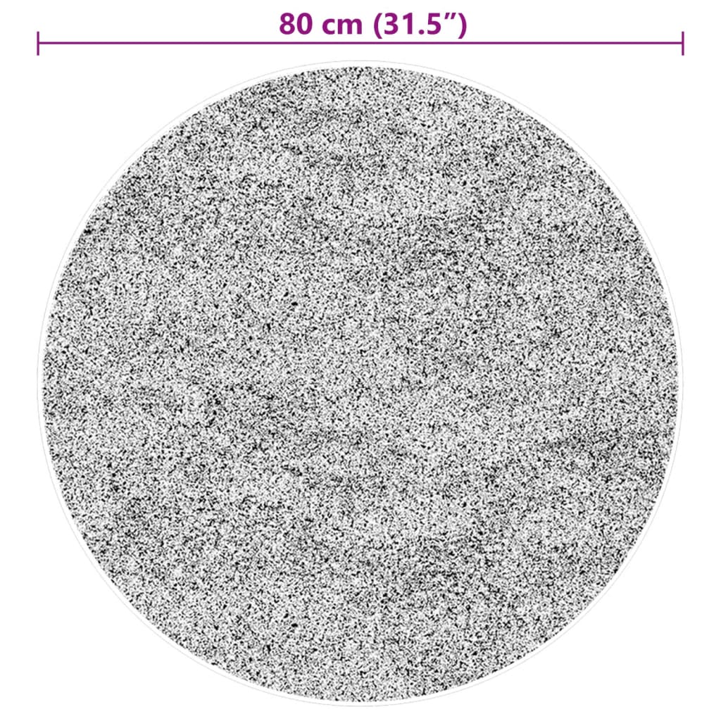 vidaXL Dywan HUARTE z krótkim włosiem, różowy, Ø 80 cm