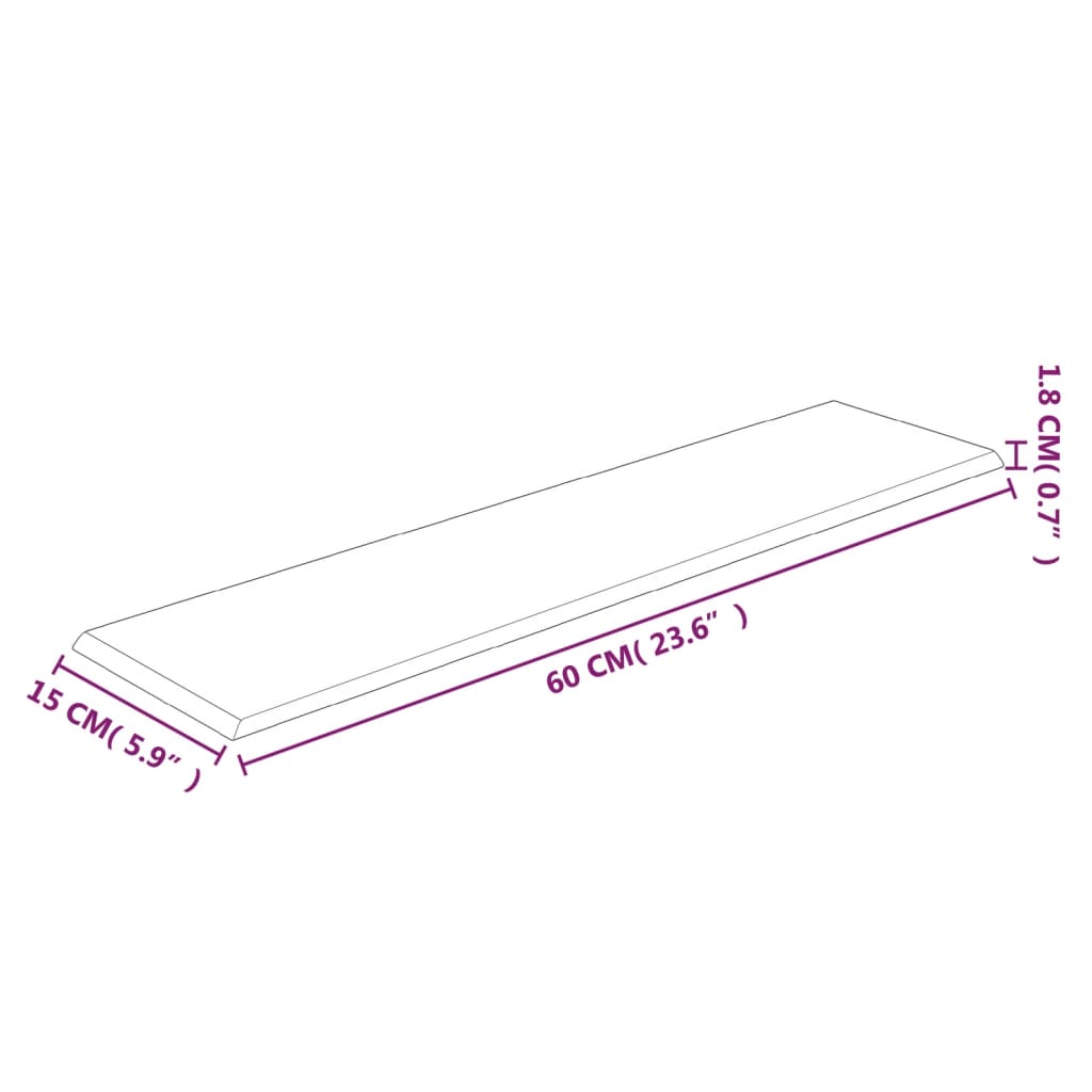 vidaXL Panele ścienne, 12 szt., czarne, 60x15 cm, aksamit, 1,08 m²