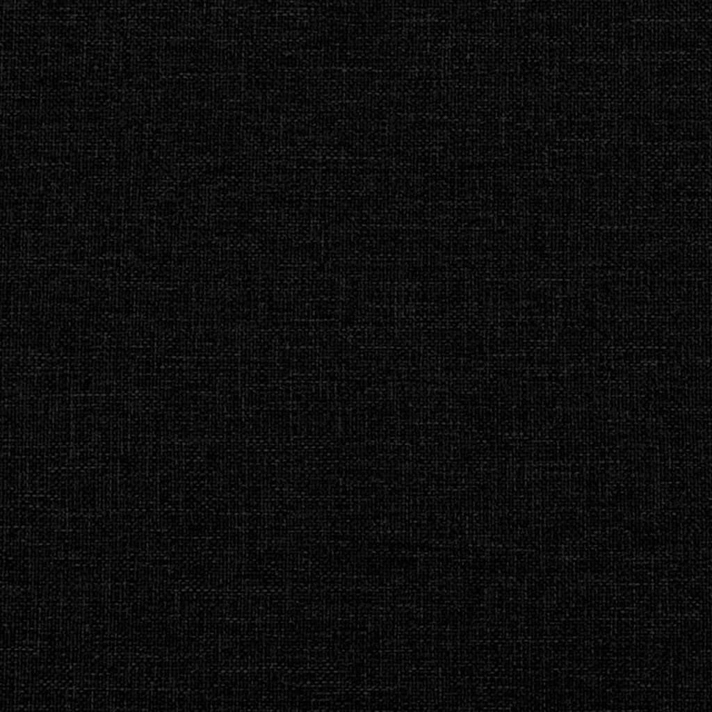 vidaXL Sofa z materacem do spania, czarna, 90x200 cm, tkanina