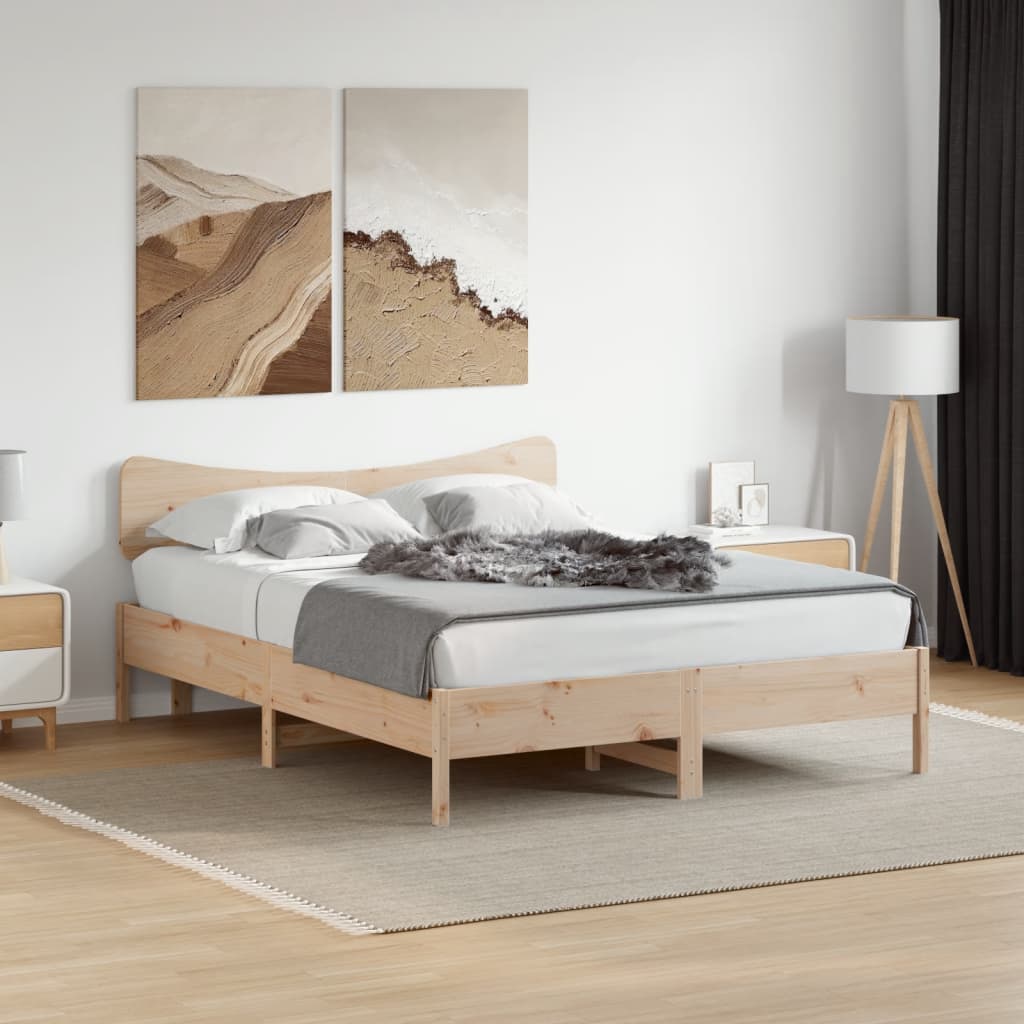 vidaXL Wezgłowie do łóżka, 150 cm, lite drewno sosnowe