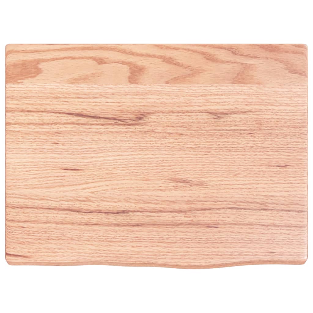 vidaXL Blat do łazienki, jasnobrązowy, 40x30x2 cm, lite drewno