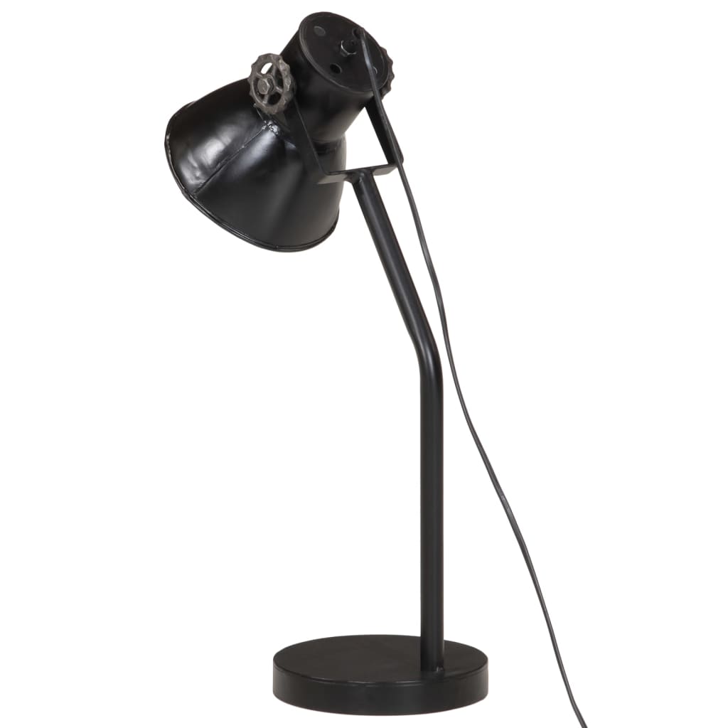 vidaXL Lampa stołowa, 25 W, czarna, 17x17x60 cm, E27