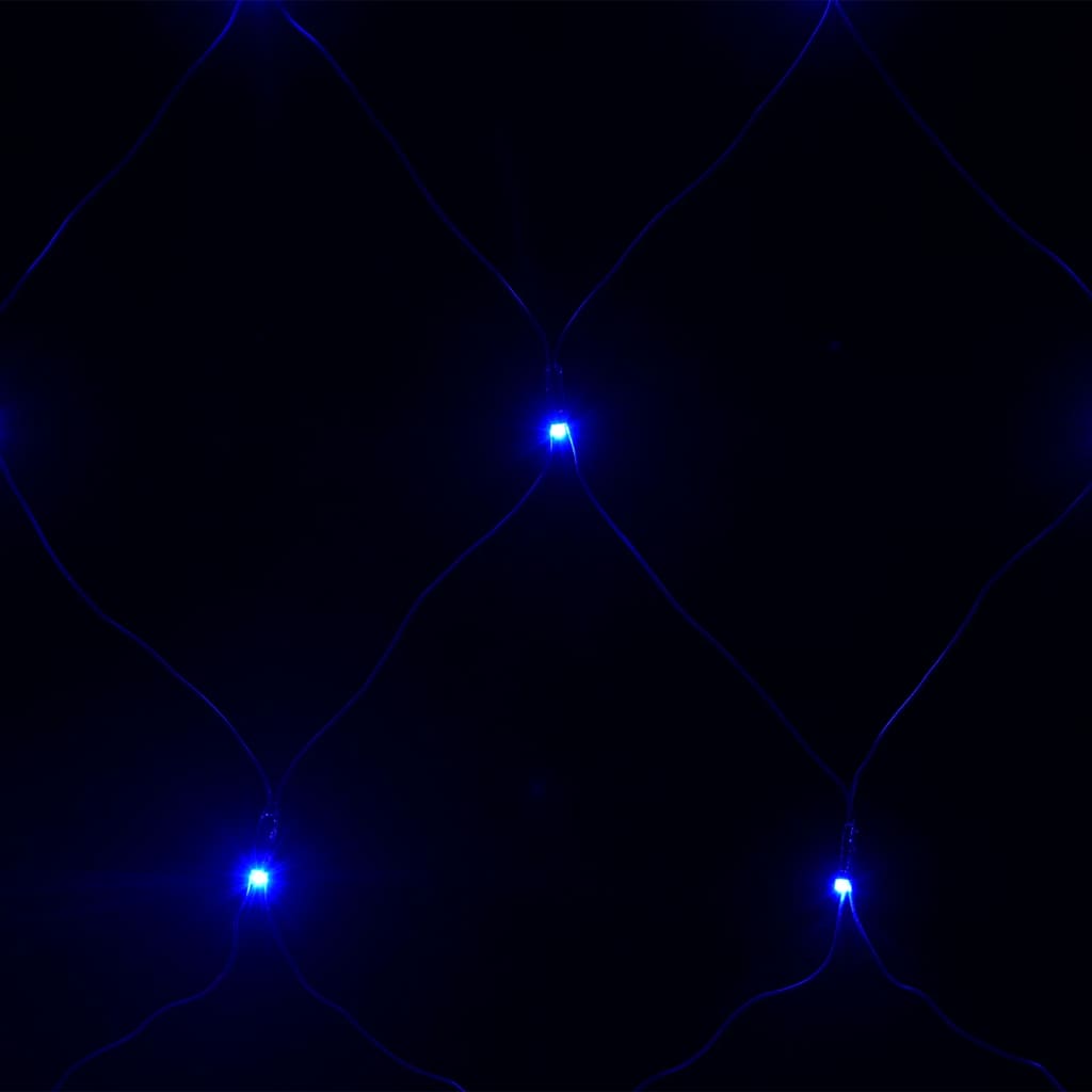 vidaXL Siatka lampek, niebieskie światło, 3x3 m, 306 LED