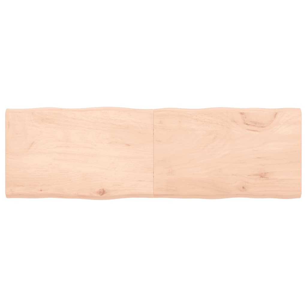 vidaXL Blat stołu, 160x50x(2-4)cm surowy, lity dąb naturalną krawędzią