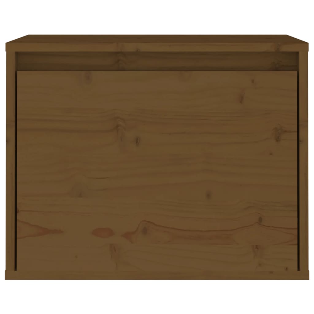 vidaXL Szafka ścienna, miodowy brąz, 45x30x35 cm, lite drewno sosnowe