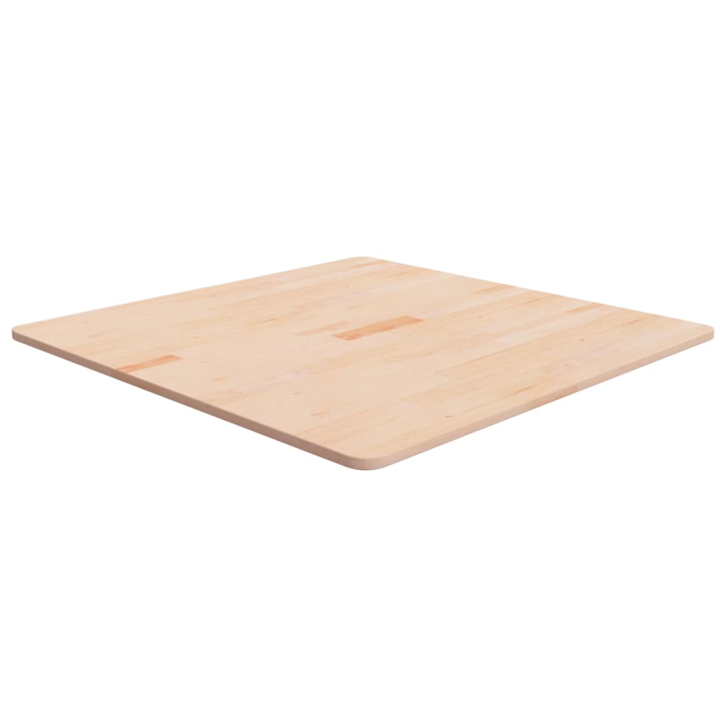 vidaXL Kwadratowy blat do stolika, 80x80x1,5 cm, surowe drewno dębowe